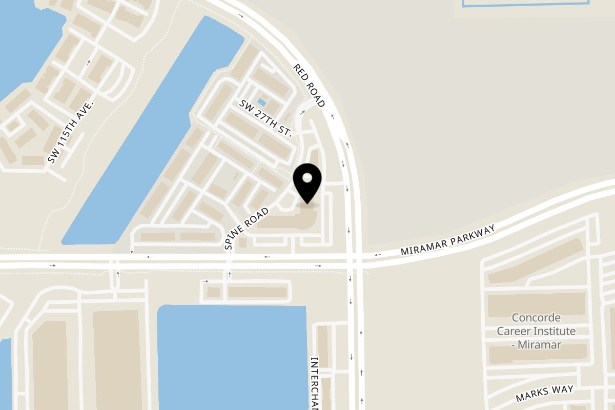 Map showing the location of Cucina Moderna Miramar on 11225 Miramar Pkwy Ste 260 in Miramar
